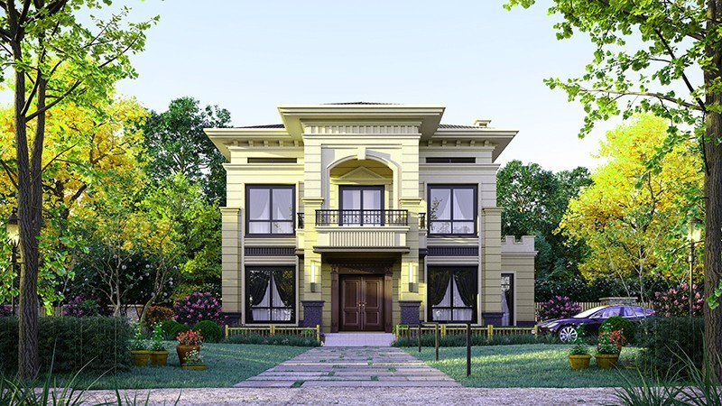 小金中式合院住宅，开放庭院与邻里乡亲更亲近